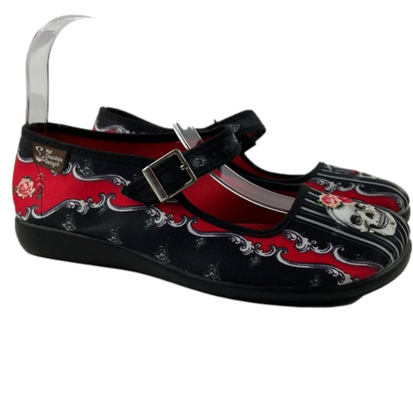 Chocolitos Amor Eterno Skull maryjane shoes size 6 - Picture 1 of 12
